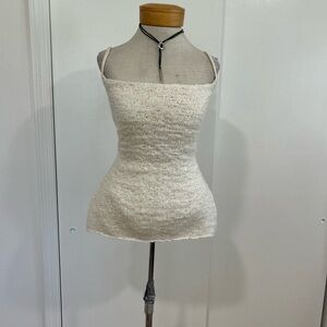 Rare sexy full open back  knit halter top
Excellent condition